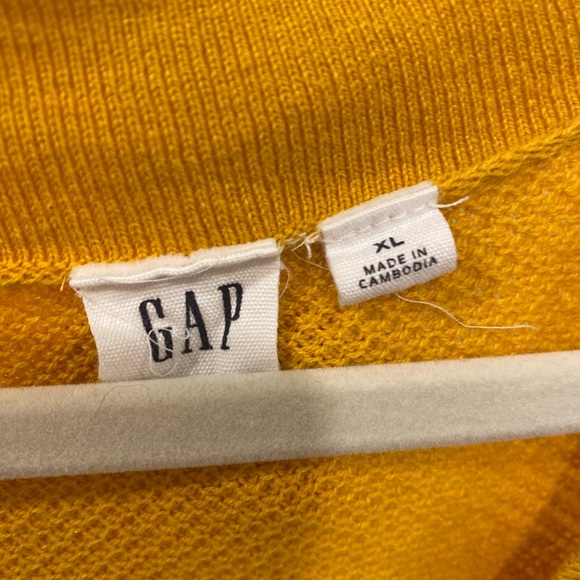 GAP Waffle Thermal Thin V Neck Fall Sweater - Picture 4 of 8